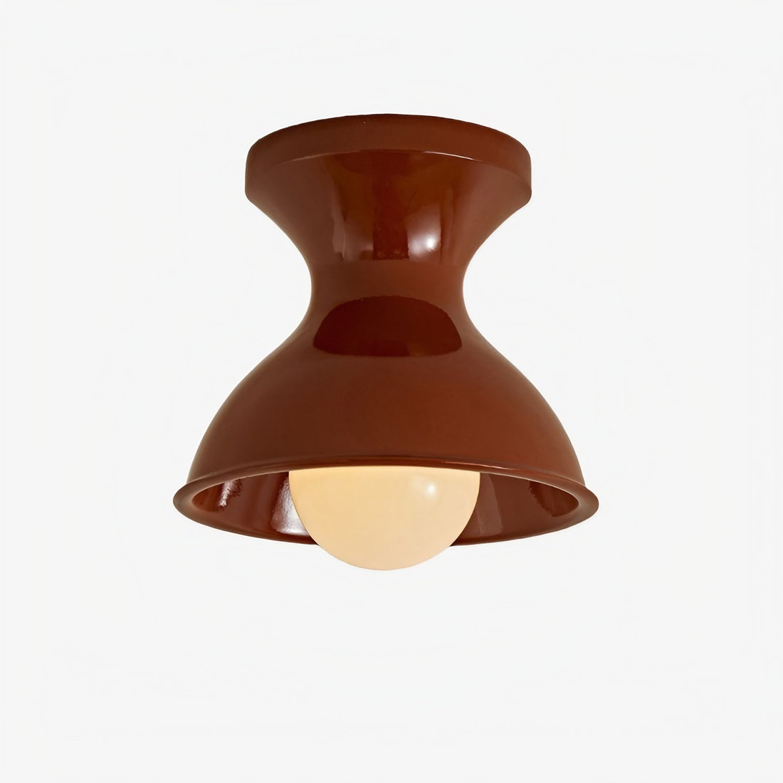 Red modern resin ceiling light