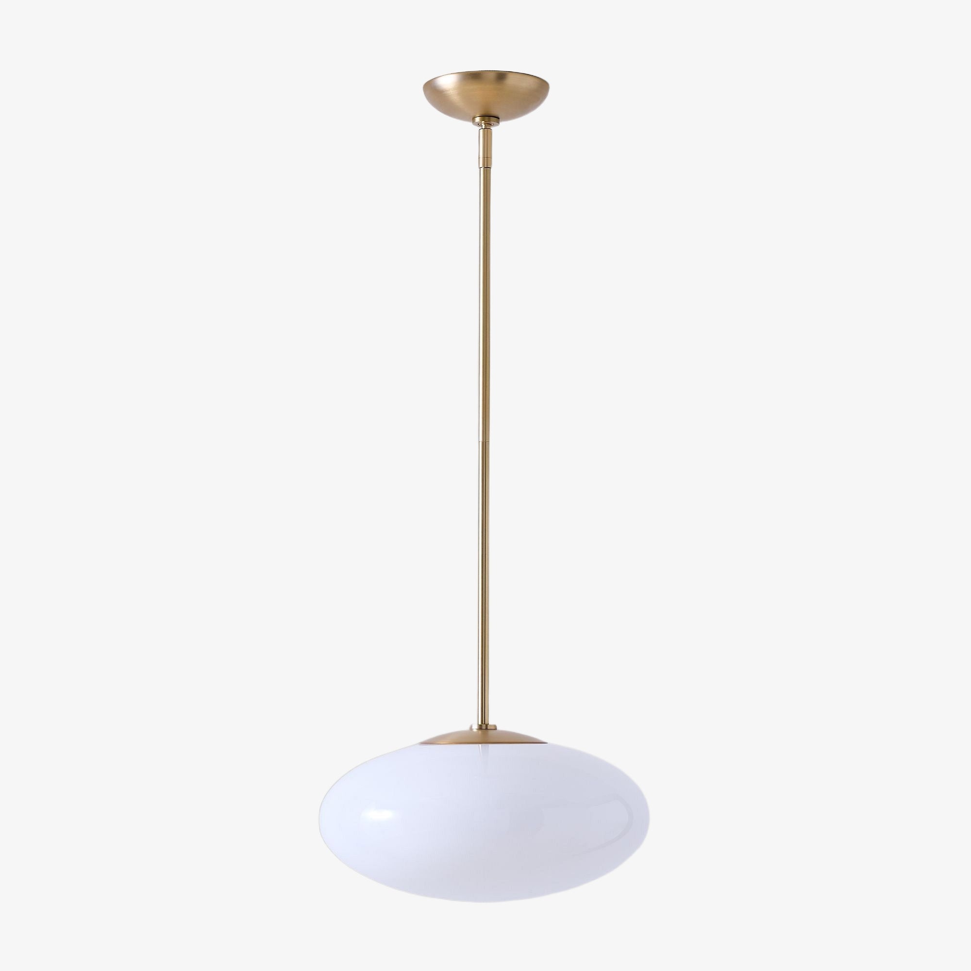 Ovalitus Elegant Oval Pendant Brings Mood Lighting for Kitchen Island