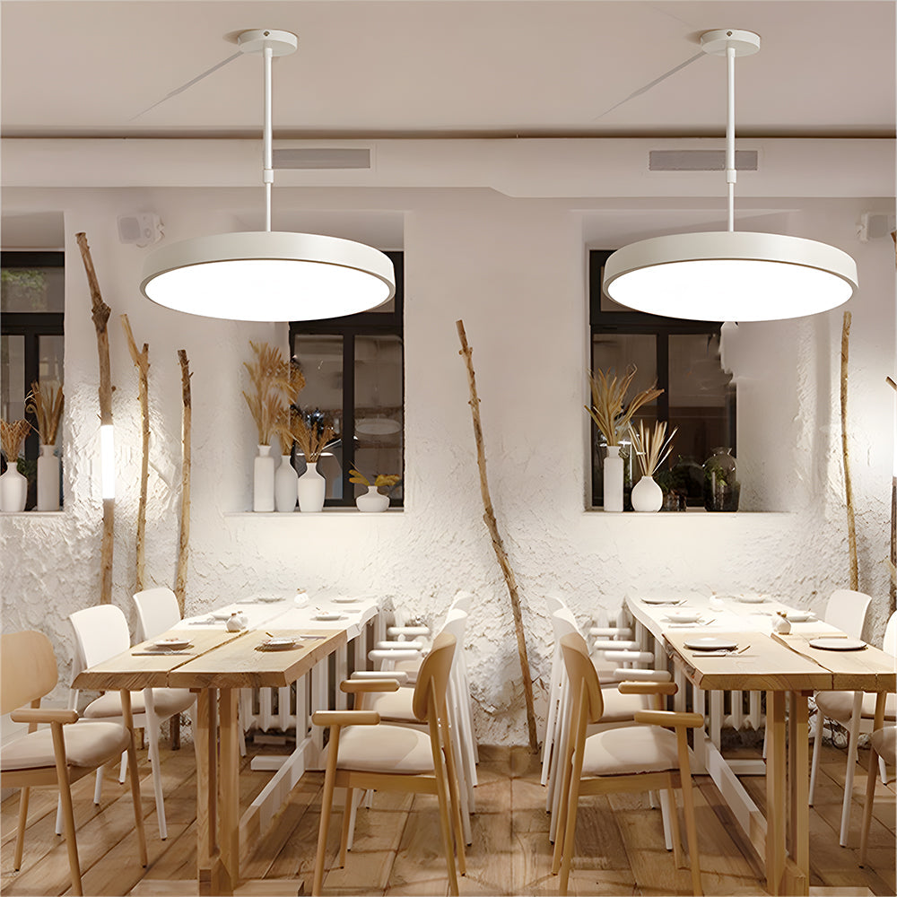 Macaron Disc Pendant Light - Modern Acrylic Kitchen Island Lighting