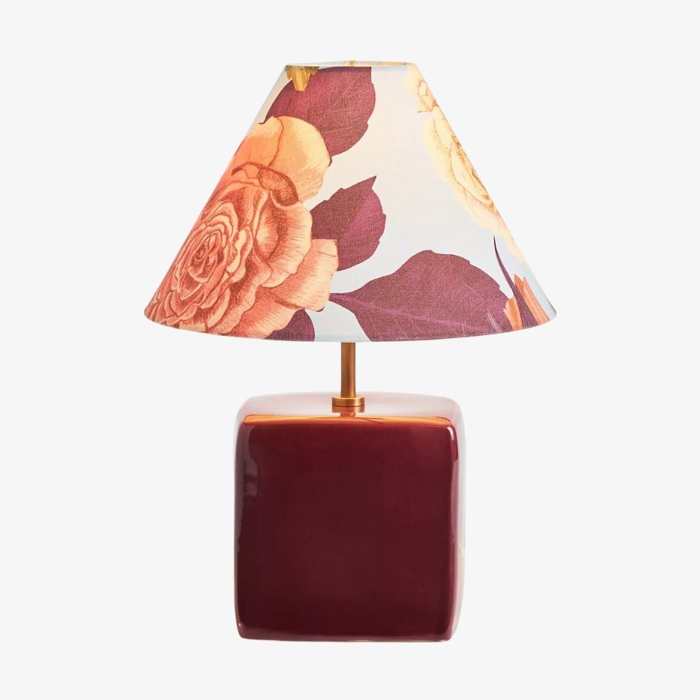 Aeva Ceramic Table Lamp - Modern Grace Design with Playful Polish