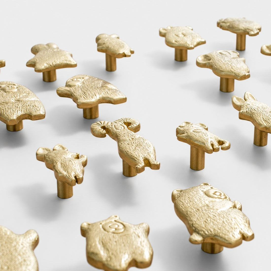Handcrafted Brass Animal Cabinet Knobs