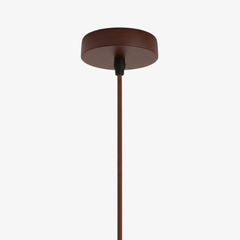 WabiLum Minimalist Japanese Travertine Wood Pendant Light - Elegant Home Lighting for Bedroom