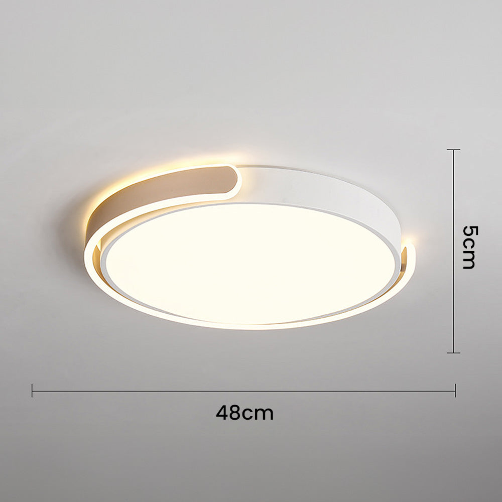Minimalist LED Ceiling Light – Round Acrylic Fixture for Bedroom