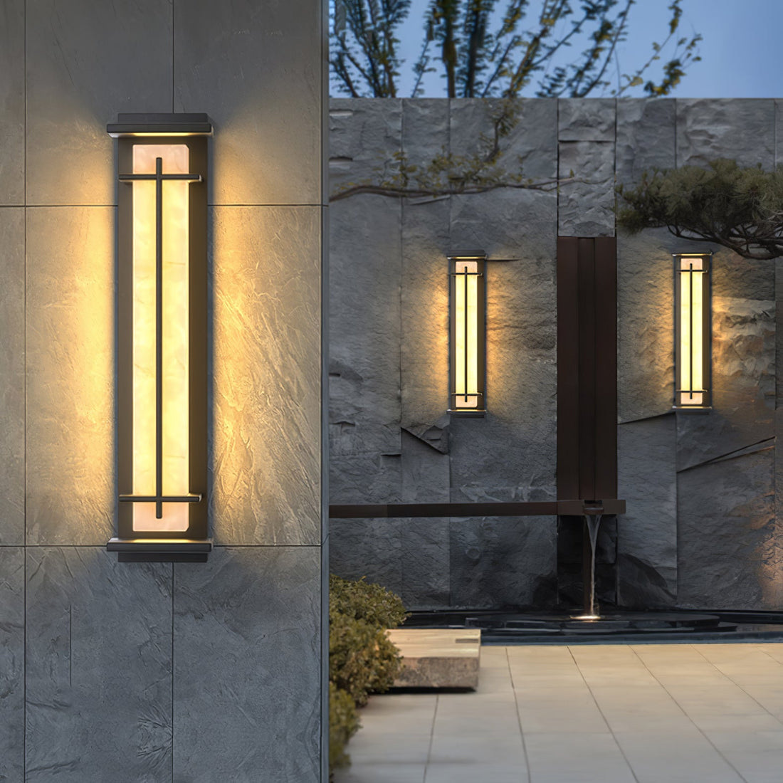 Quadratische Außenwandleuchte - Wasserdichte LED-Lampe für Garten &amp; Terrasse