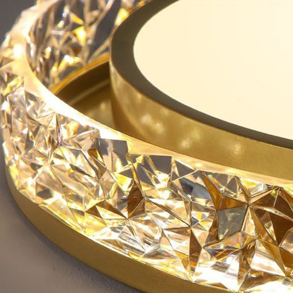 Flush Mount LED Ceiling Light – Round Acrylic Minimalist Fixture