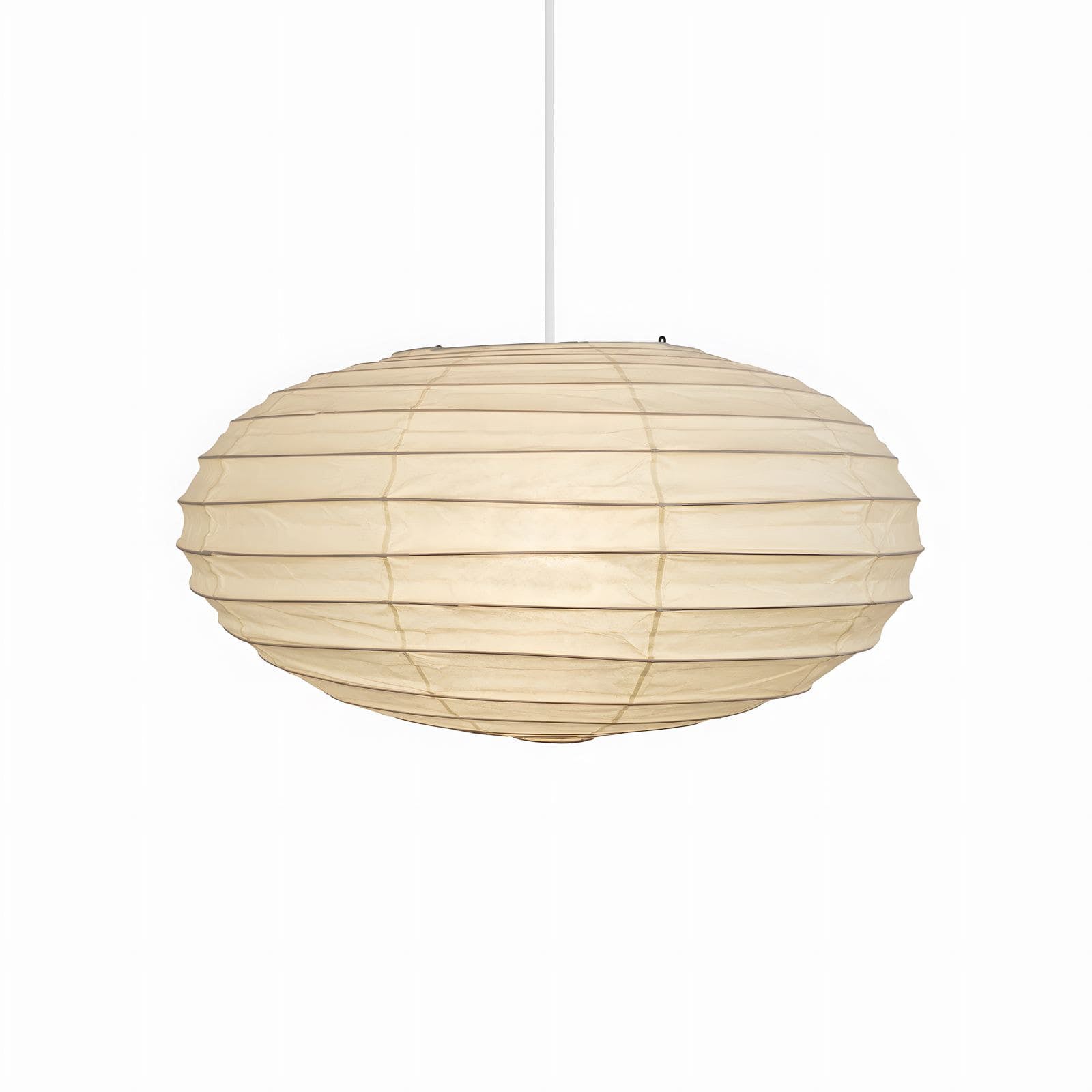 Washi Paper Pendant Lamp - Minimalist Japanese Light for Bedroom Decor
