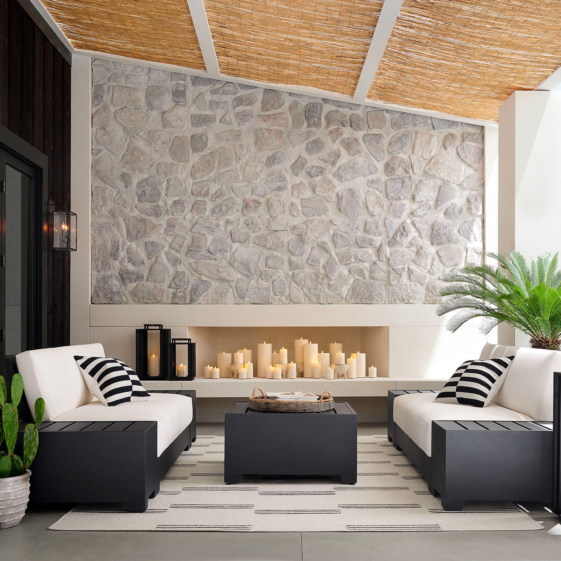 Ferrix Iron Outdoor Wall Lamp - Industrial Rectangular Glass Sconce