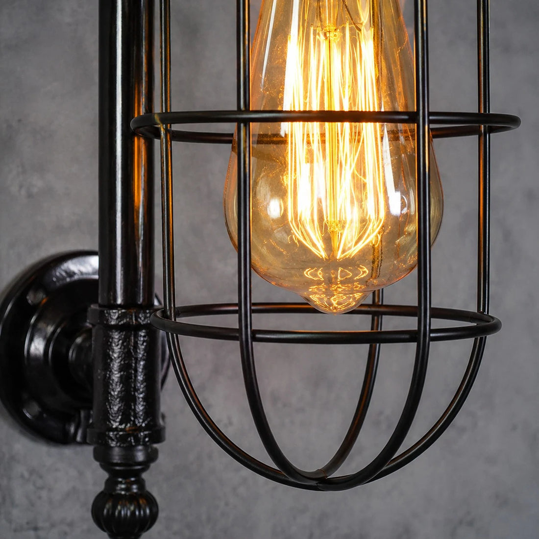 detail - metal cage and bulb reference