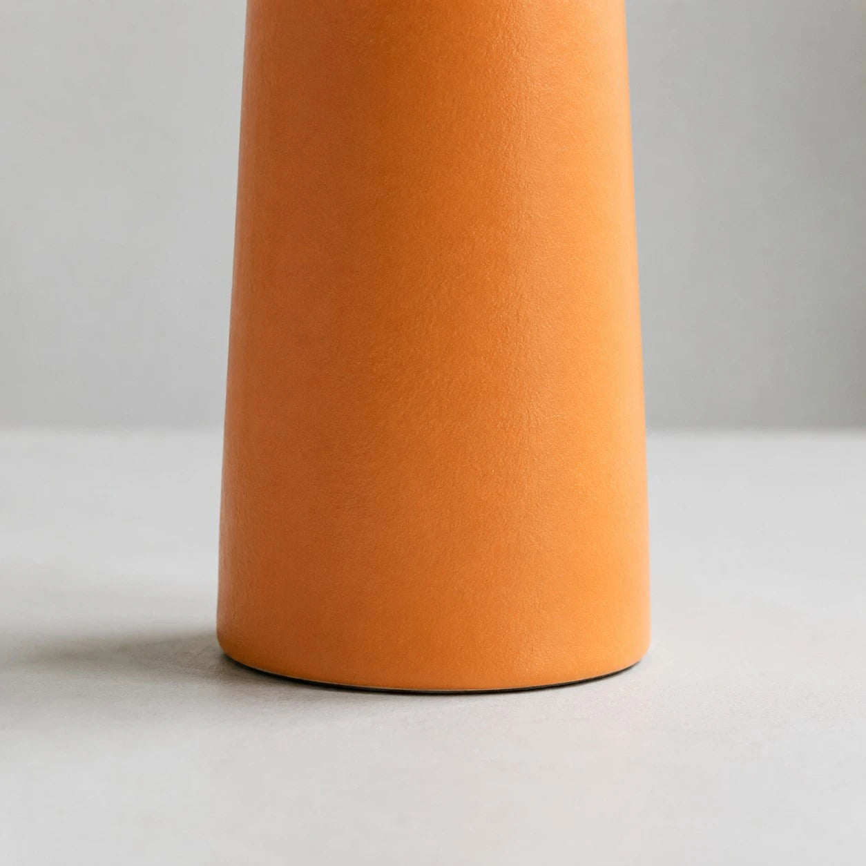 Liberty Fabric Floral Ceramic Table Lamp with Orange Handmade Base