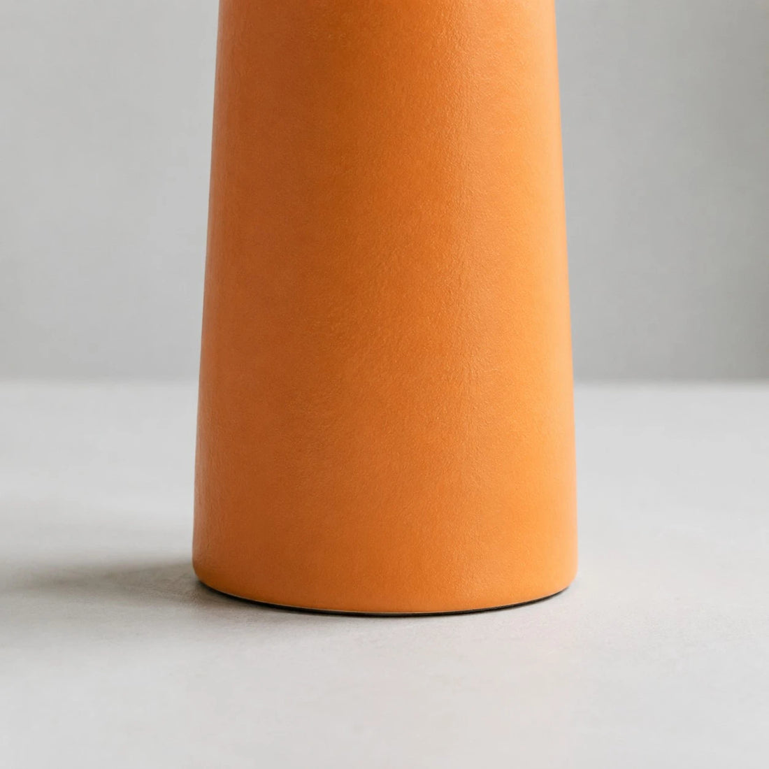 Liberty Fabric Floral Ceramic Table Lamp with Orange Handmade Base