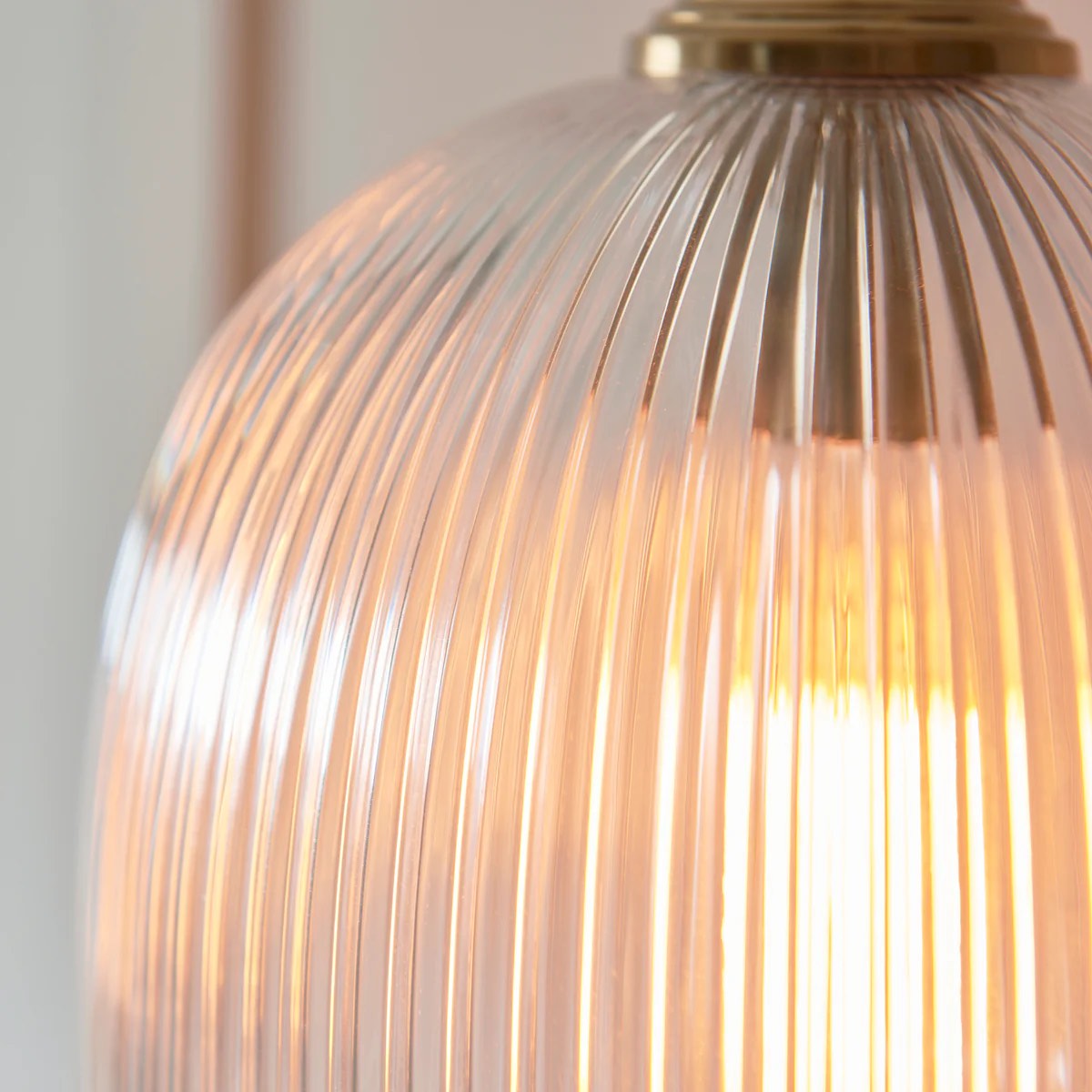 Brazara Glass Dome Pendant Light – Classic Metal Trim Design for Kitchen and Dining