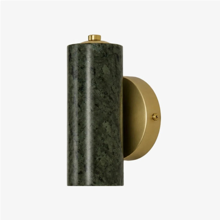 Style A green jade cylinder wall lamp with E27 socket