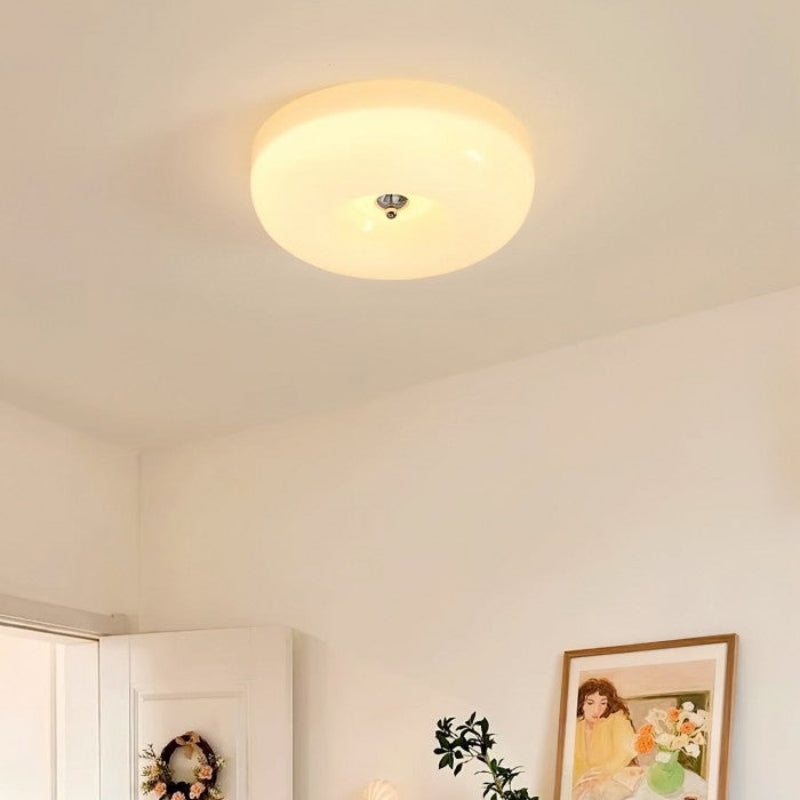 Milchglas Vintage Art Deco Deckenleuchte
