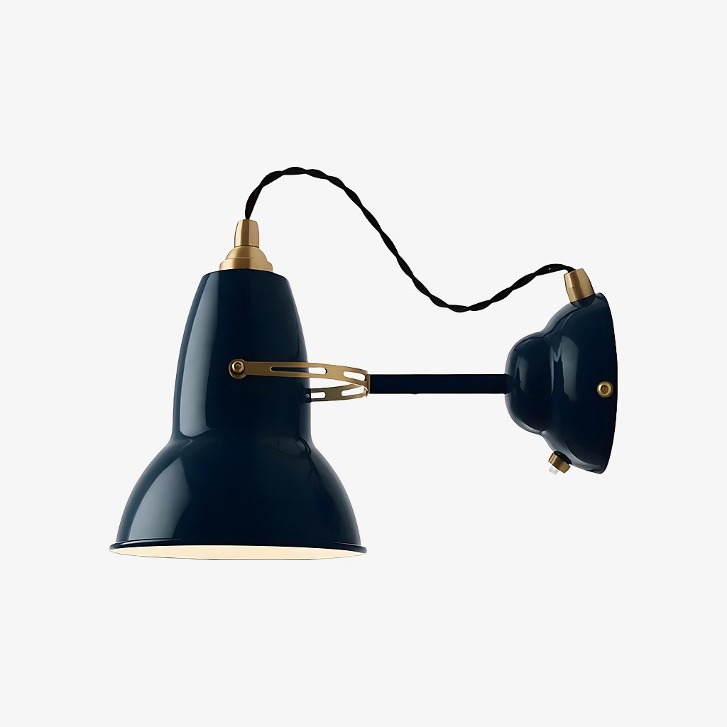 Modryx Industrial Metal Wall Light - Retro-Inspired Adjustable Arm Wall Lamp For Bedside & Reading