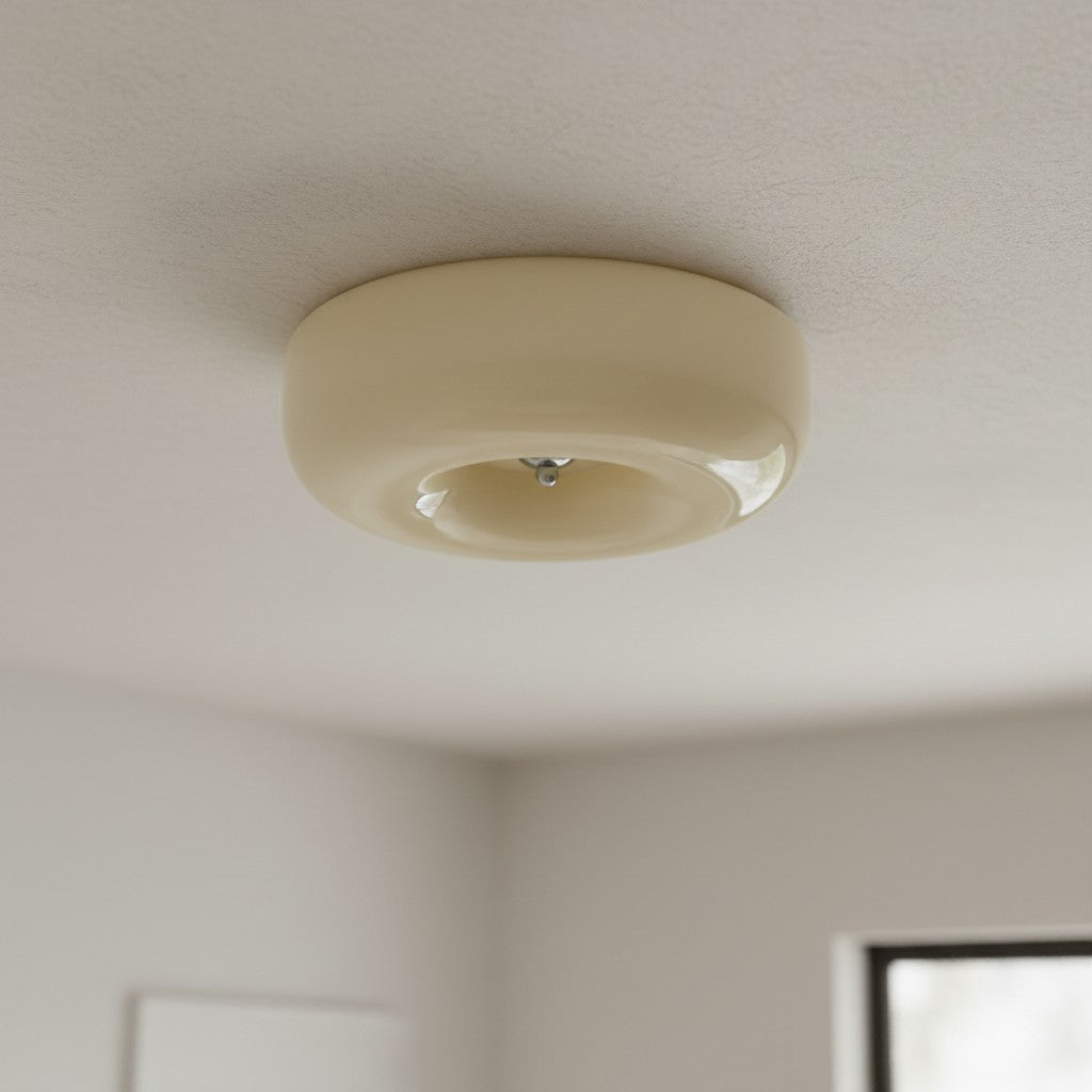 Opalune Art Deco Pudding Ceiling Light with Design – Elegant Lighting for Modern Interiors N06