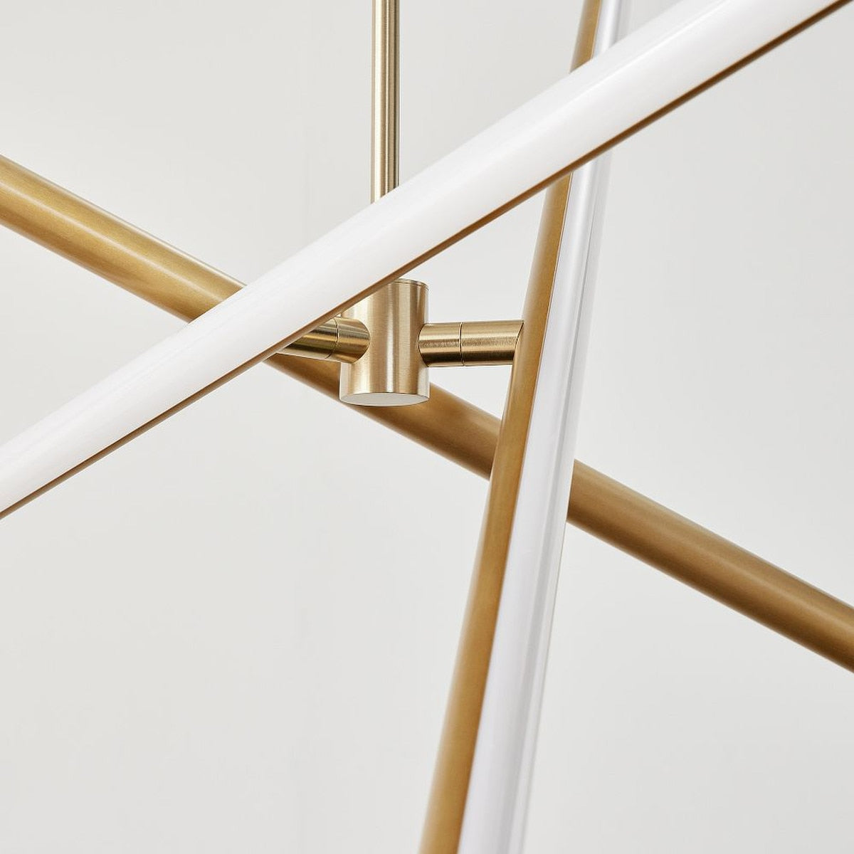 Voro Minimalist Chrome Light Rods - LED Semi-Flush Mount Ceiling Light