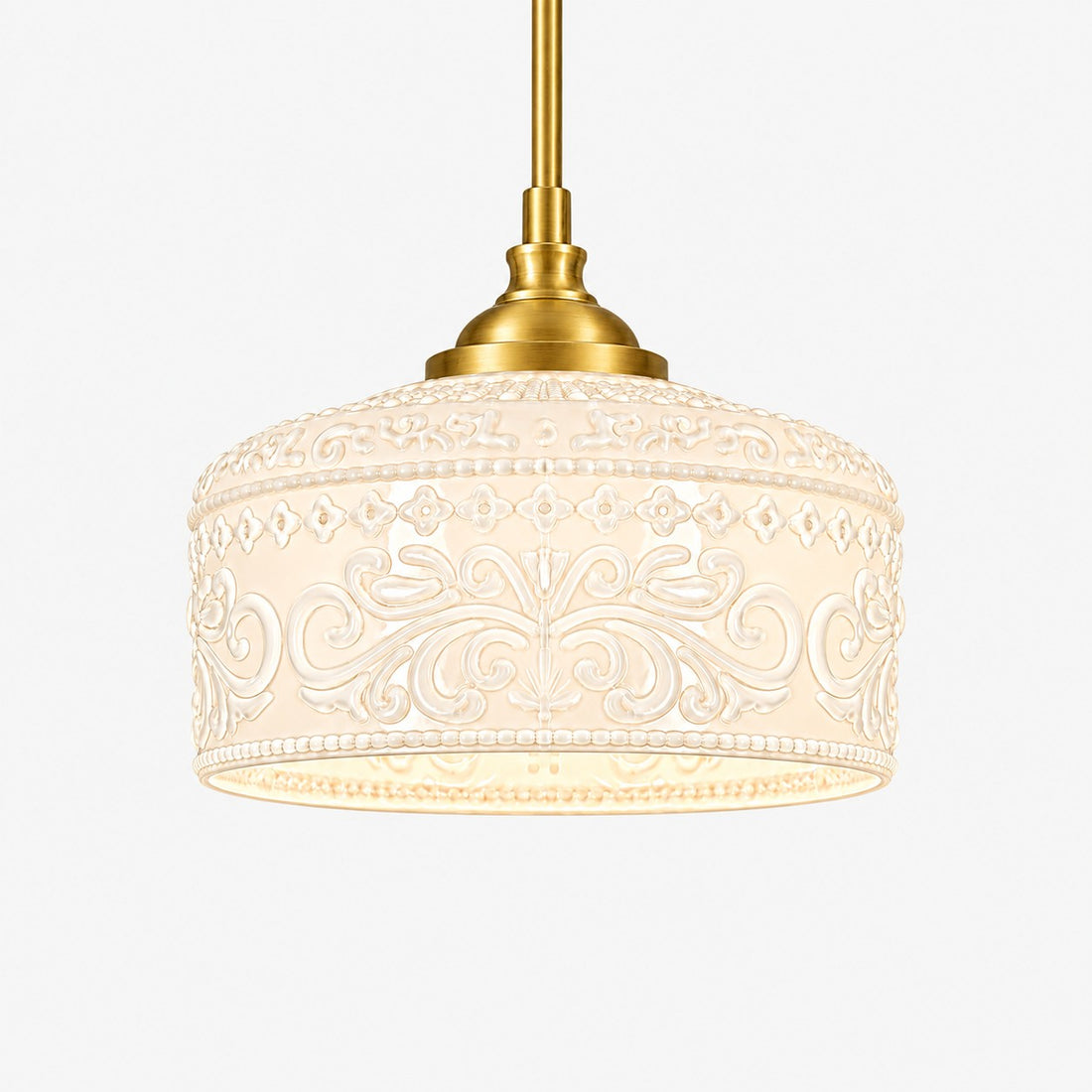 Verstellbare Vintage-Pendelleuchte aus Glas