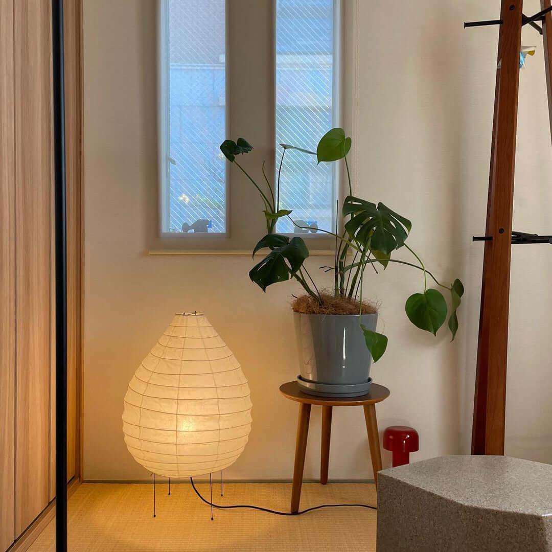 Tischlampe aus Washi-Papier – Laternendesign für Wohnzimmer und Schlafzimmer