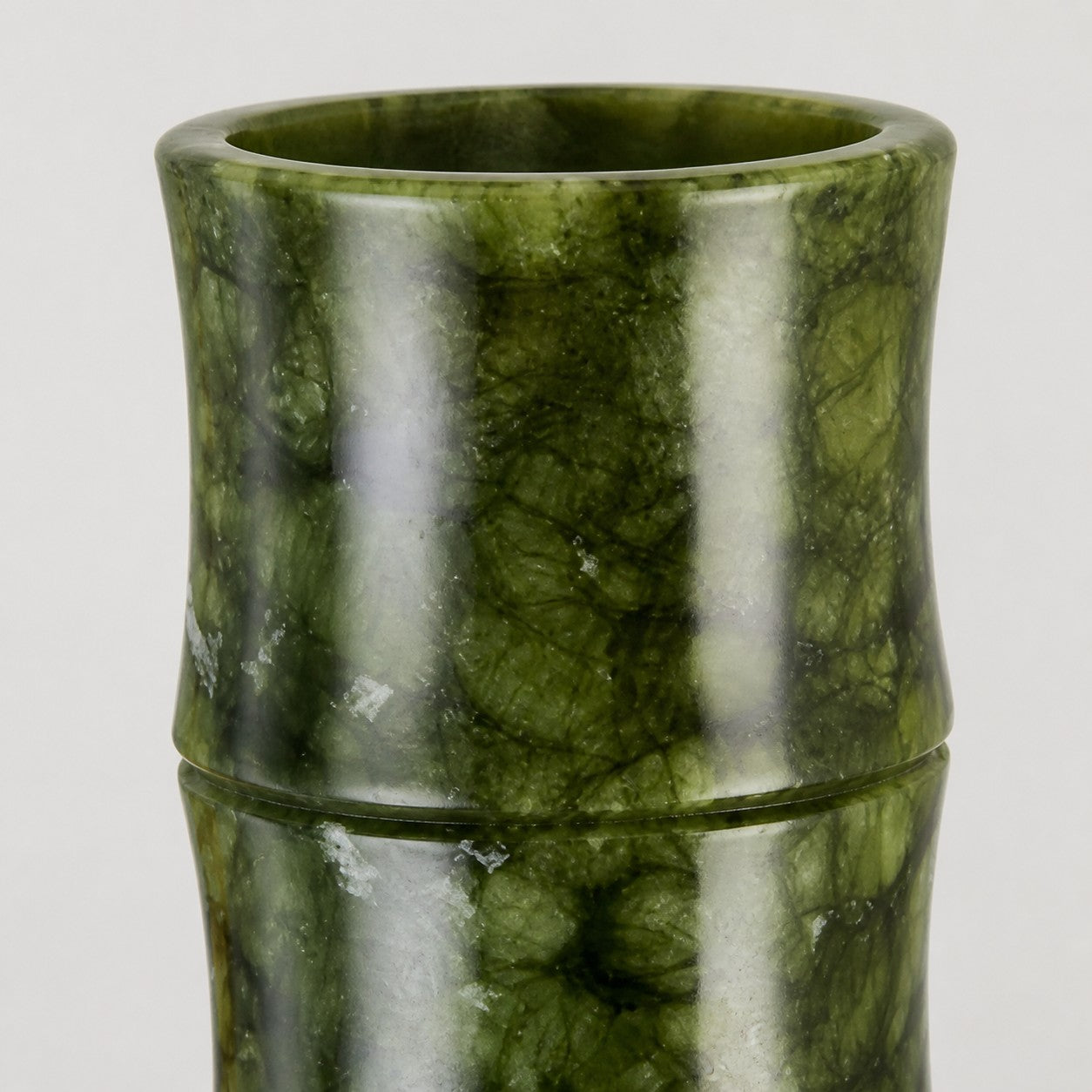 Kronleuchter aus grüner Jade mit Kerzenarmen
