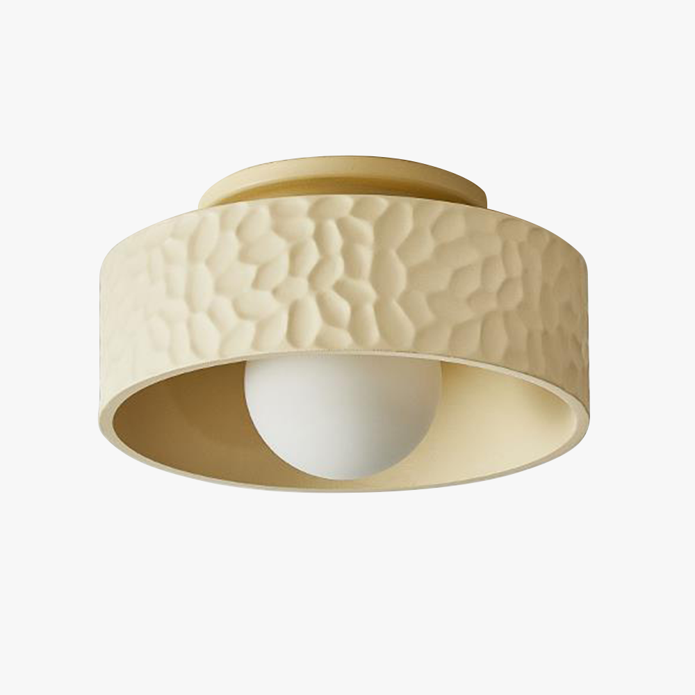 Wabi-Sabi-Deckenlampe – Runde Leuchte für das Wohnzimmer