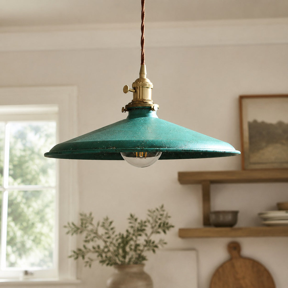 Japanese Retro Metal Pendant Light