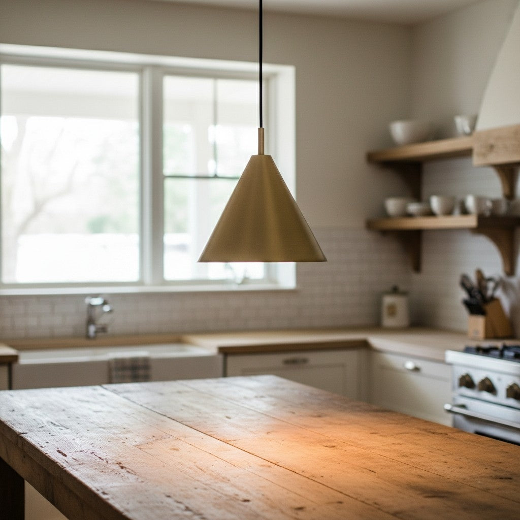 Oricone Pendant Light – Classic and Chic Design With Bronze or Brass Finish Perfect for Dining or Living Room