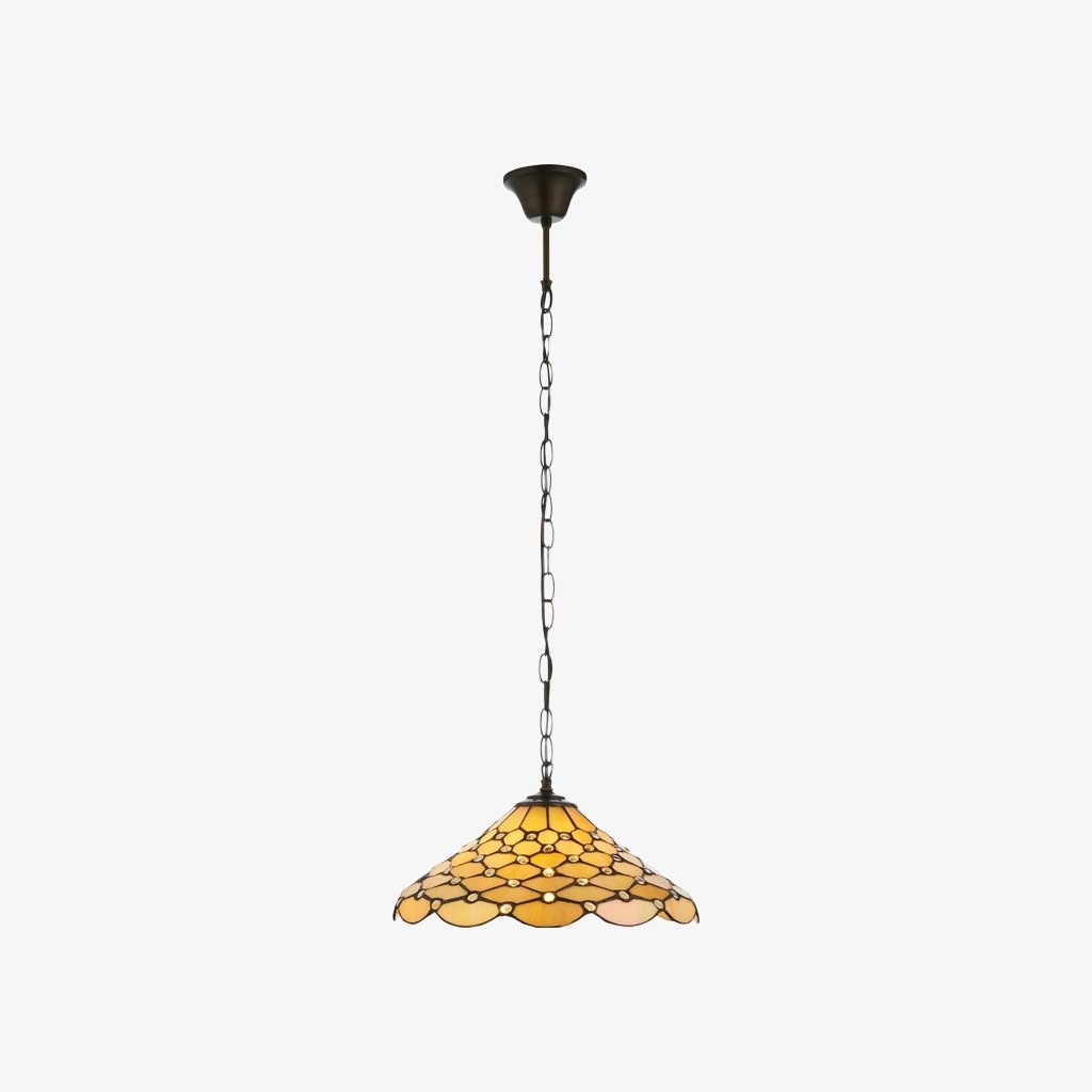 TF Pearl Pendant Light – With A Glass Shade and Adjustable Length for Dining and Kitchens