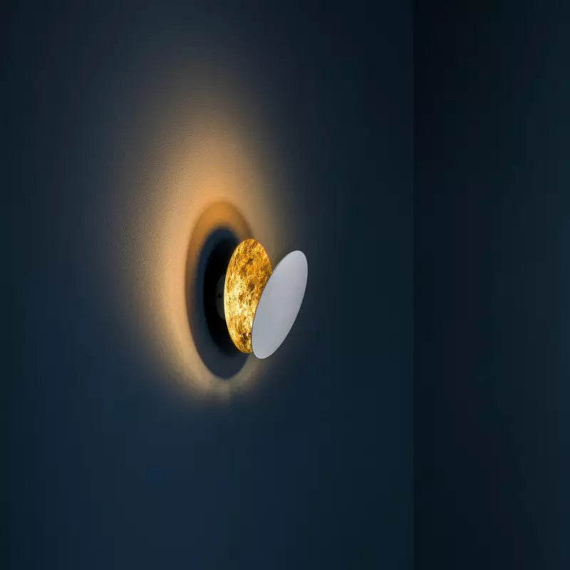 Verstellbare Wandlampe Mit Künstlerischer Eclipse-Scheibe Für Flur Und Schlafzimmer