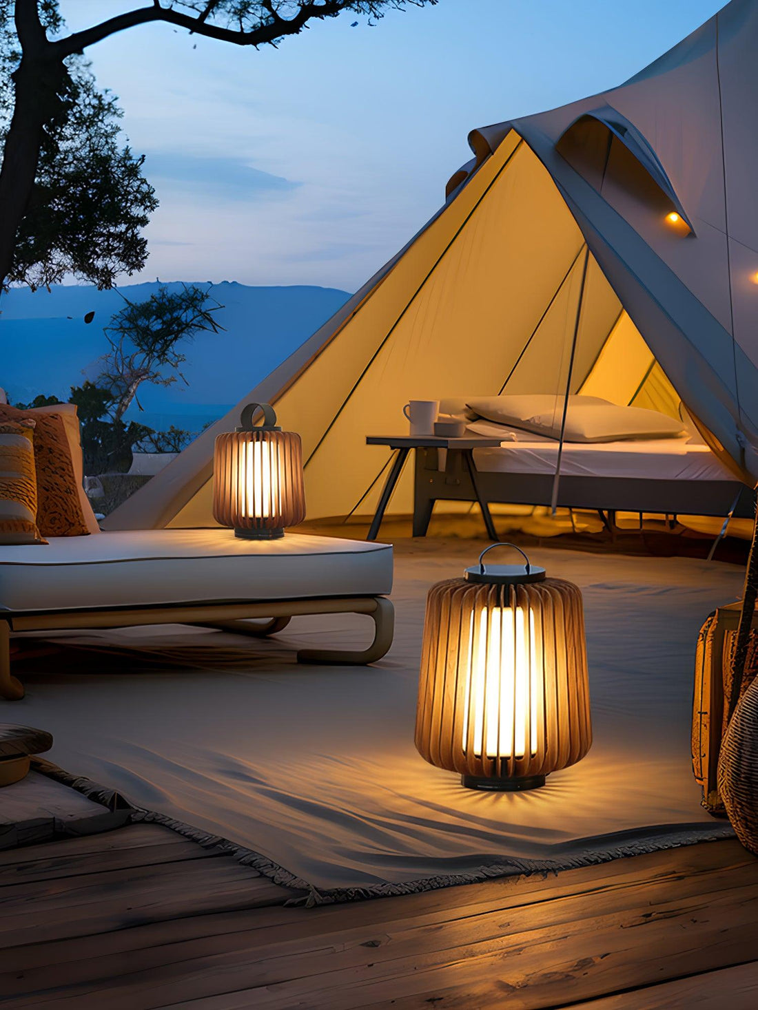 Tragbare Laternenlampe für den Außenbereich – kompaktes wiederaufladbares Licht zum Wandern