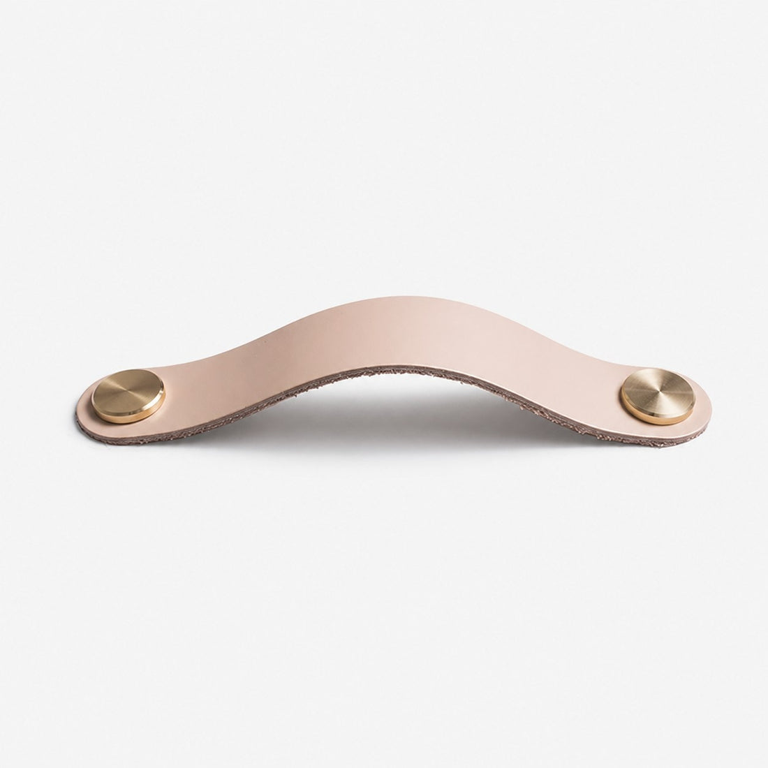 Cowhide leather and brass cabinet pull handle color and size option