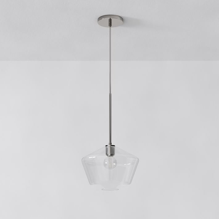 Merin Transparent Glass Sculpture Geometric Pendant Lamp
