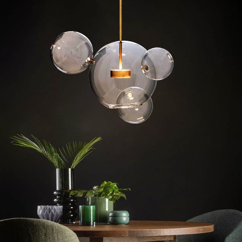 Clear Bolle Soap Bubble Pendant Light