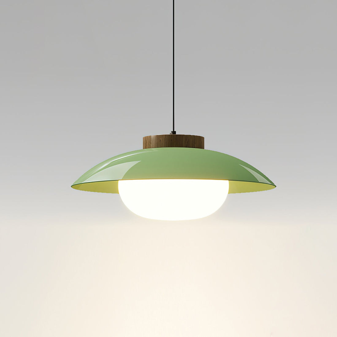 Saucer Plastic Plug-In Pendant Lamp
