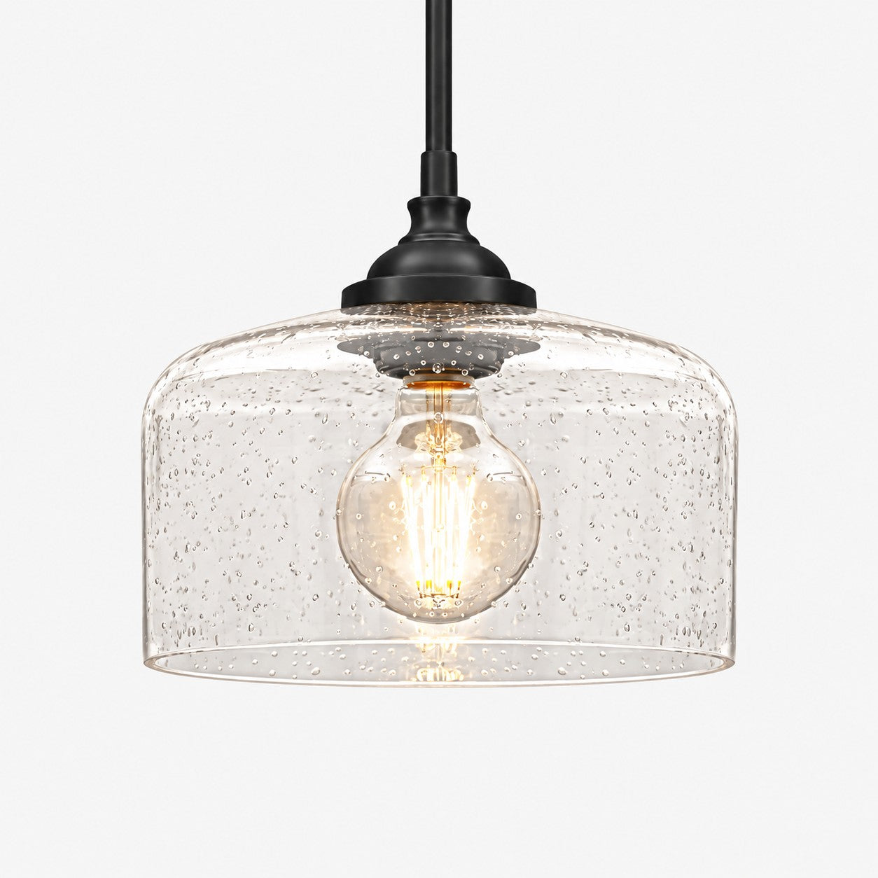 Verstellbare Vintage-Pendelleuchte aus Glas