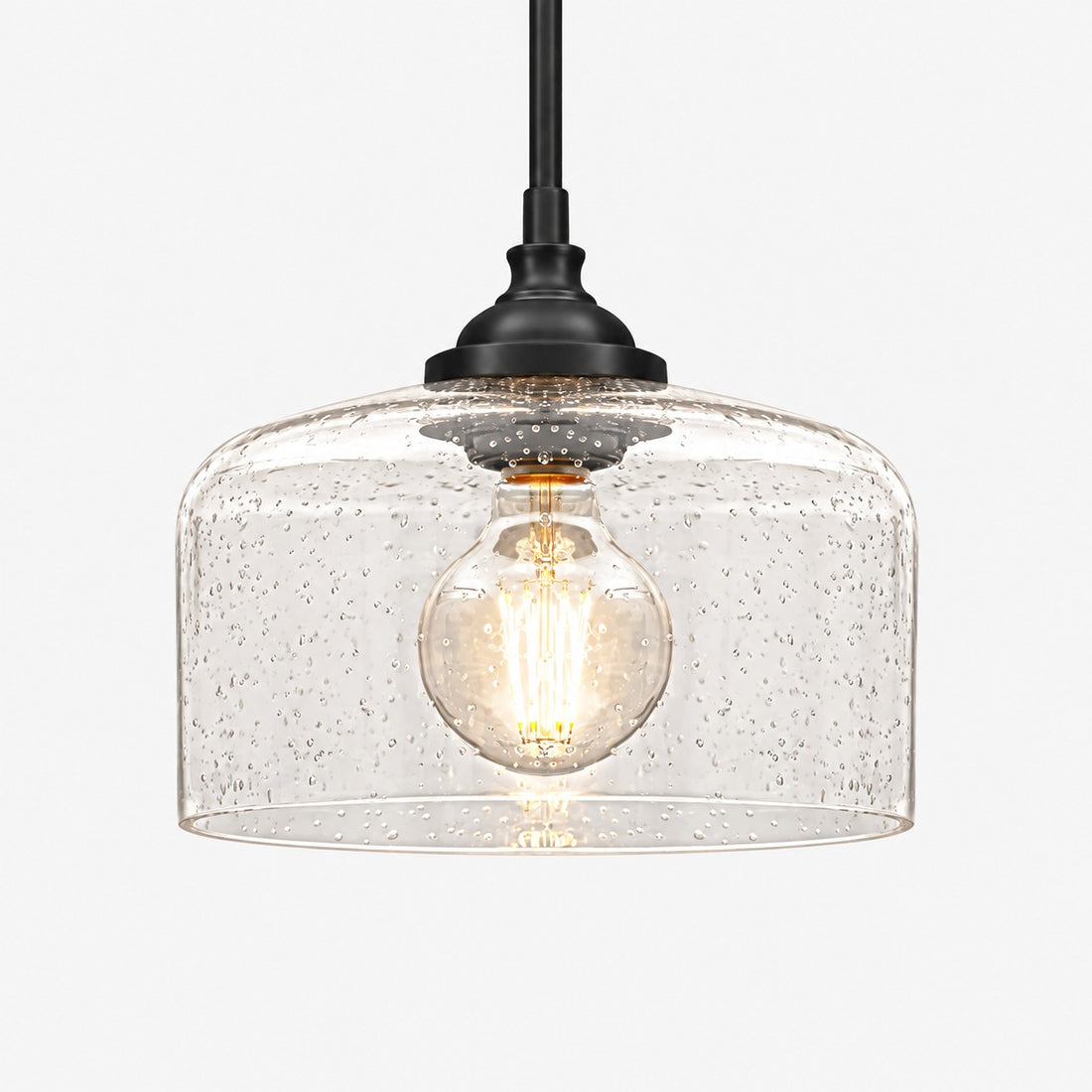 Verstellbare Vintage-Pendelleuchte aus Glas