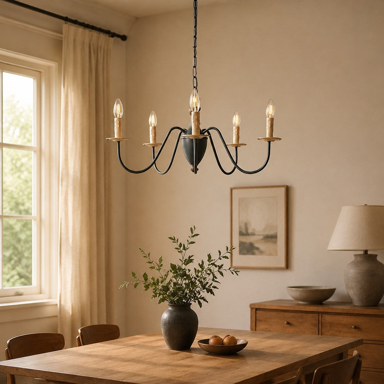 French Candle Chandelier for Dining Rooms