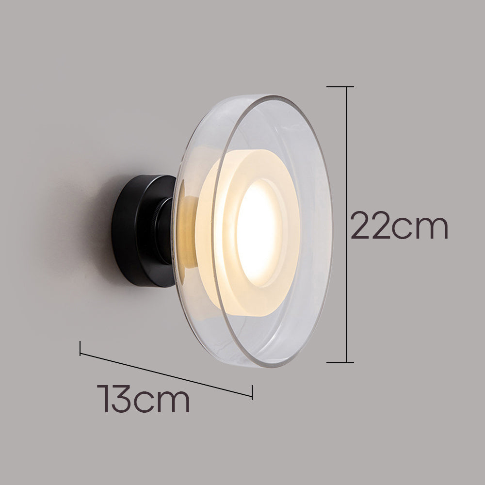 Nordic Wall Sconce - Modern Glass Round LED Lighting
