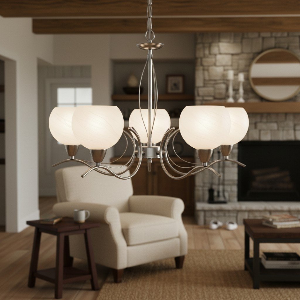 Armicora Multiple Lights Antique Chandelier – Elegant Metal Finish for Dining Rooms or Living Areas