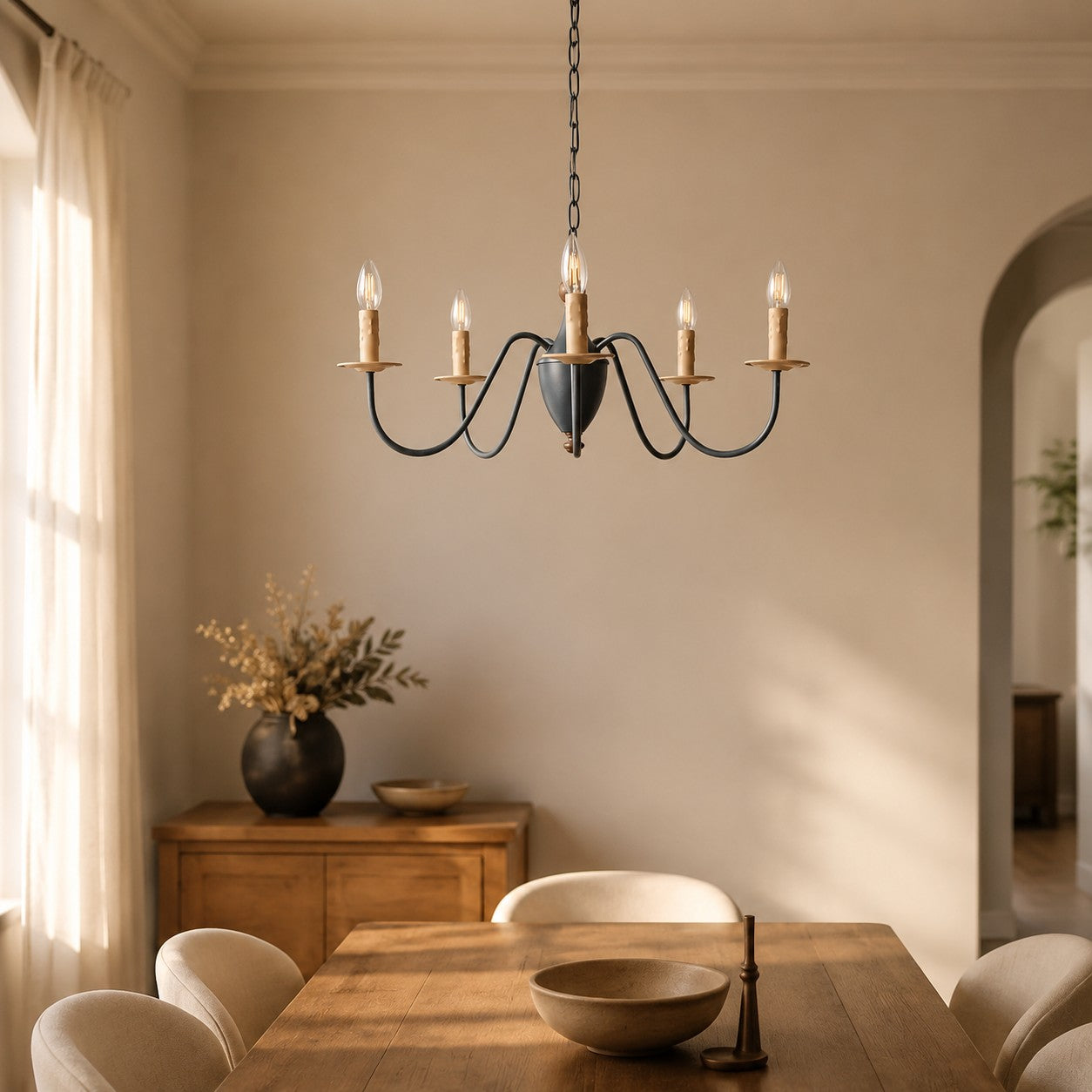 French Candle Chandelier for Dining Rooms