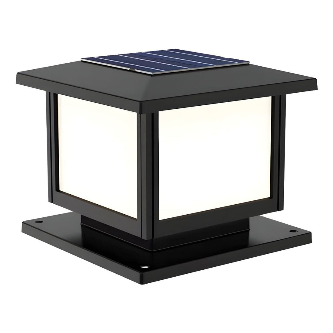 Solar-Pfostenleuchte für den Außenbereich – Moderne Gartenlampe für Gehwege und Terrassen