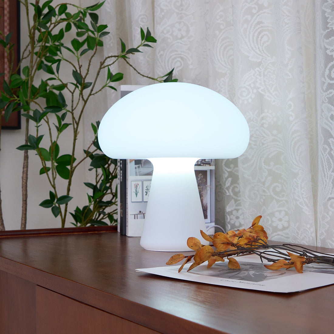 Tragbare Tischleuchte – wiederaufladbare moderne Lampe für Terrasse und Garten