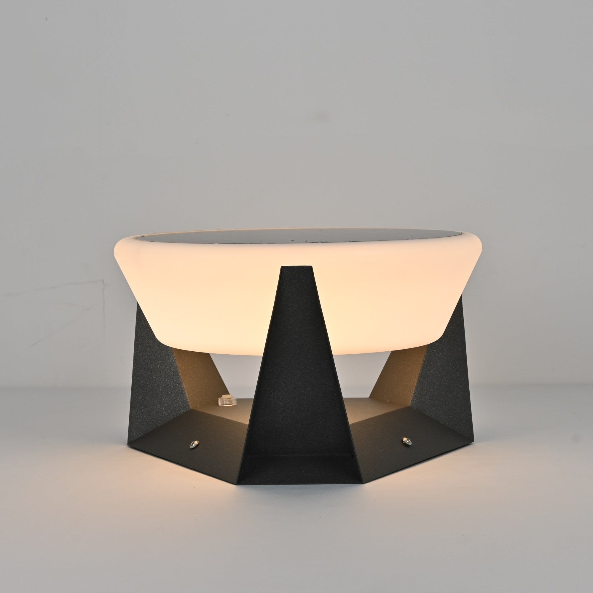 Solar Außenleuchte - Moderne geometrische LED Lampe für Garten &amp; Terrasse