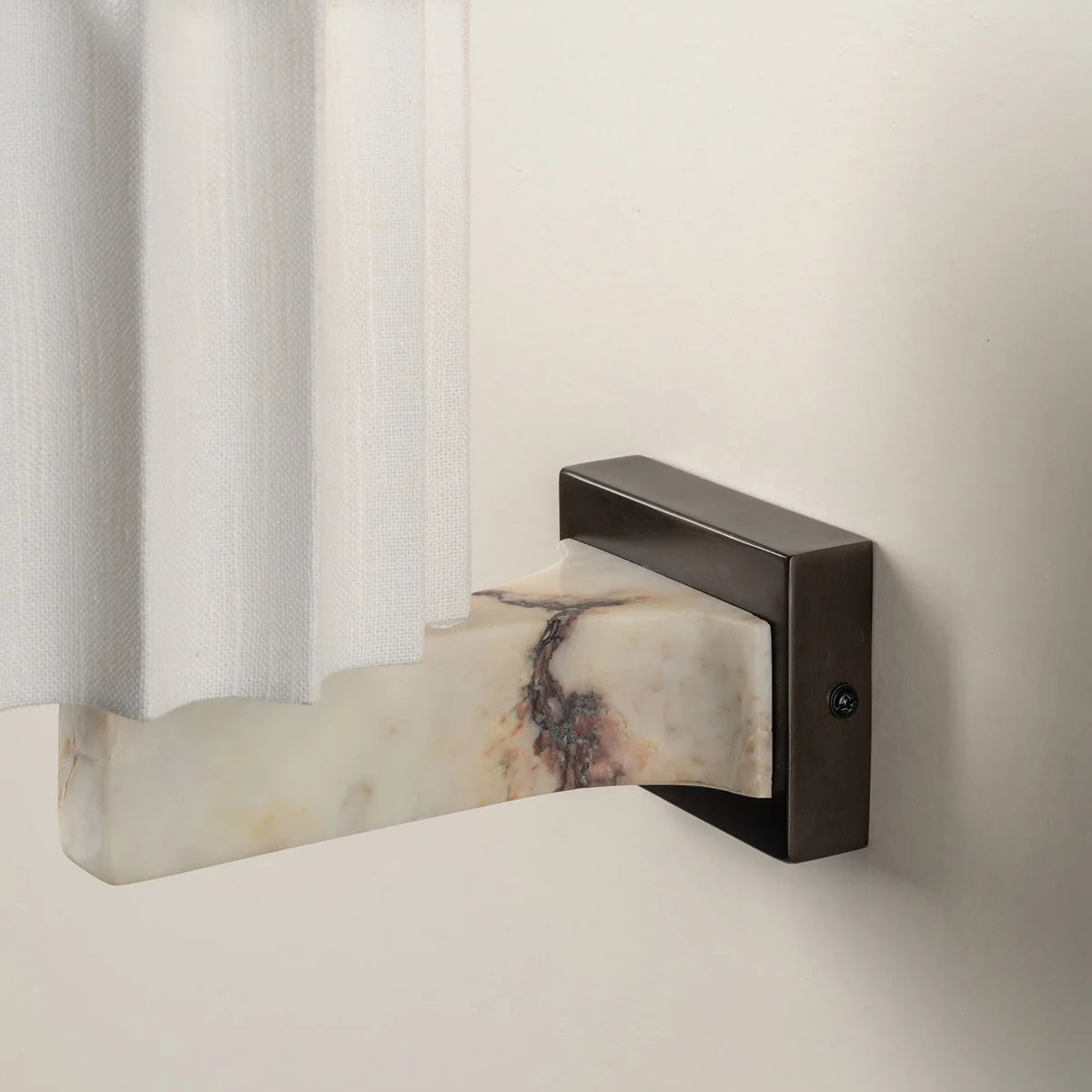 Cavilon Marble Decorative Wall Light – Elegant Linen Form, Suitable for Living Room or Hallway