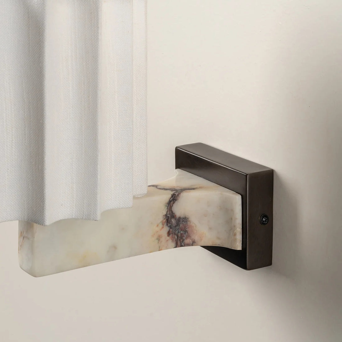 Cavilon Marble Decorative Wall Light – Elegant Linen Form, Suitable for Living Room or Hallway