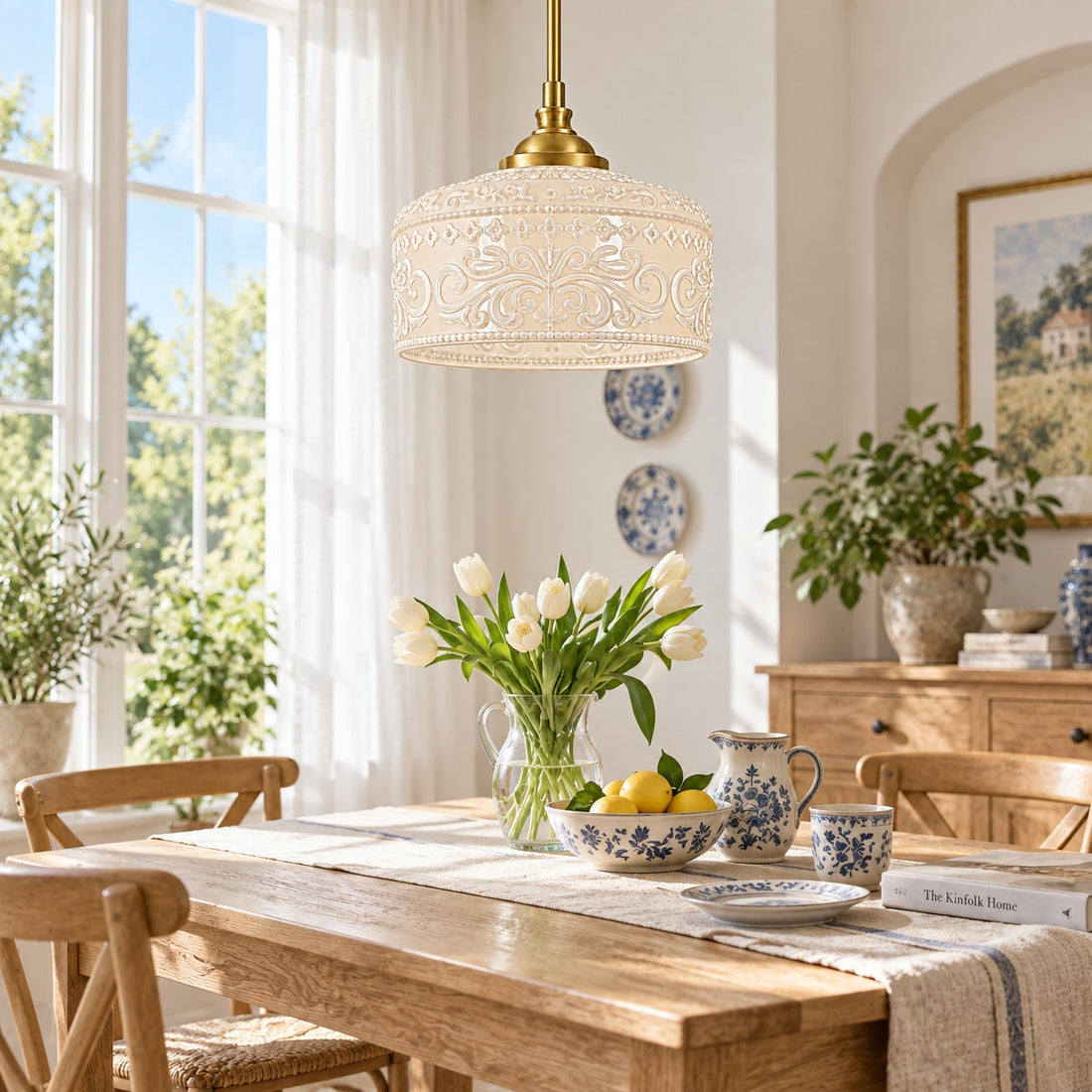 Verstellbare Vintage-Pendelleuchte aus Glas