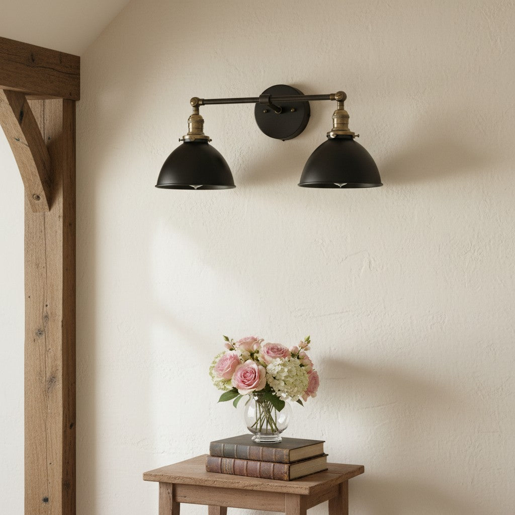 Conique Metal Industrial Vanity Light - Modern Bathroom Lighting Fixture