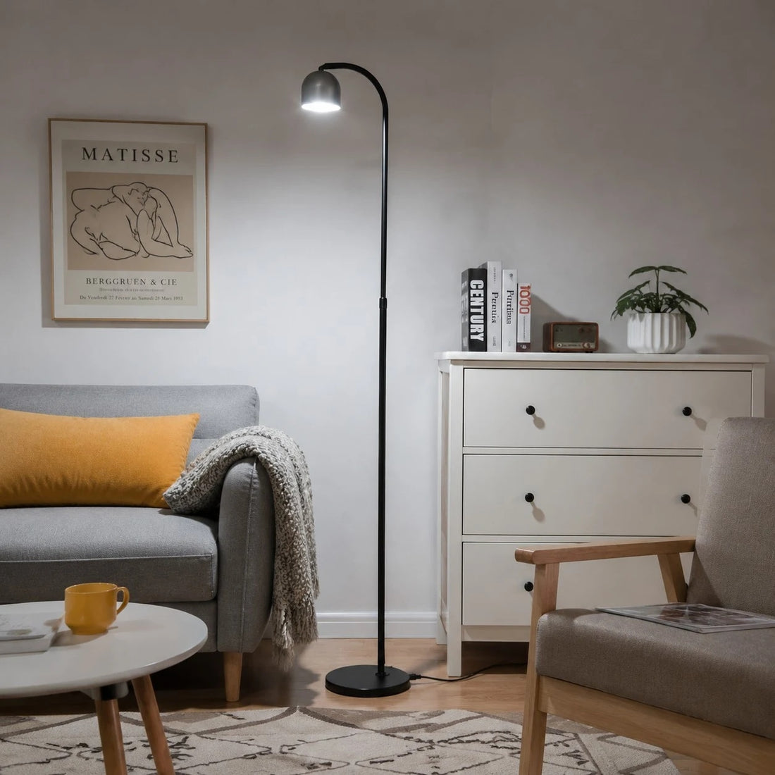bedroom/living scene