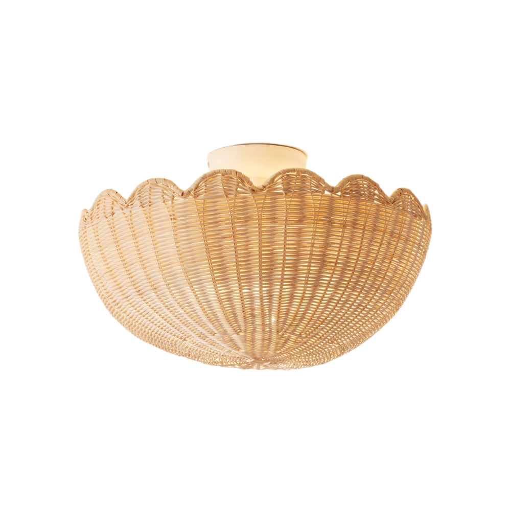 Olvara Rattan Bubble Flush Mount – Schicke Deckenleuchte für Zuhause