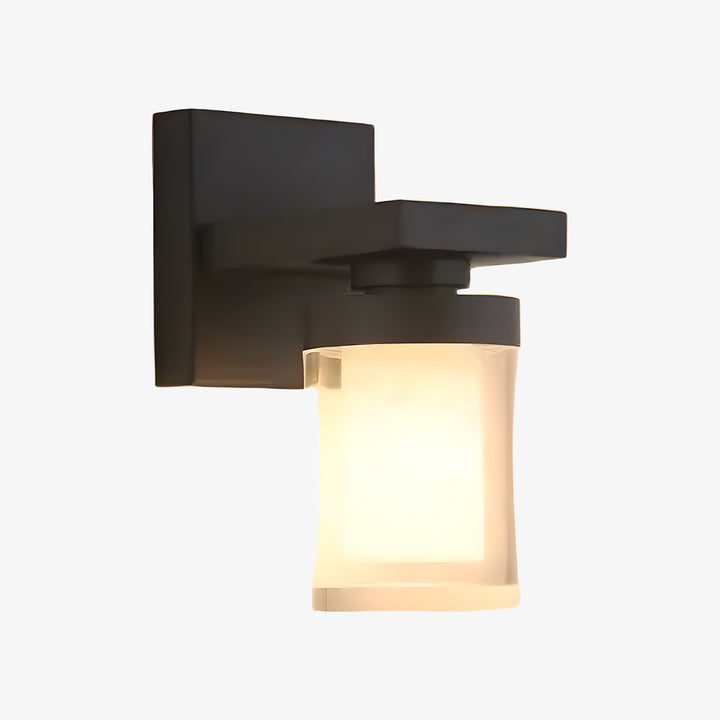 Moderne matte schwarze Außenwandleuchte