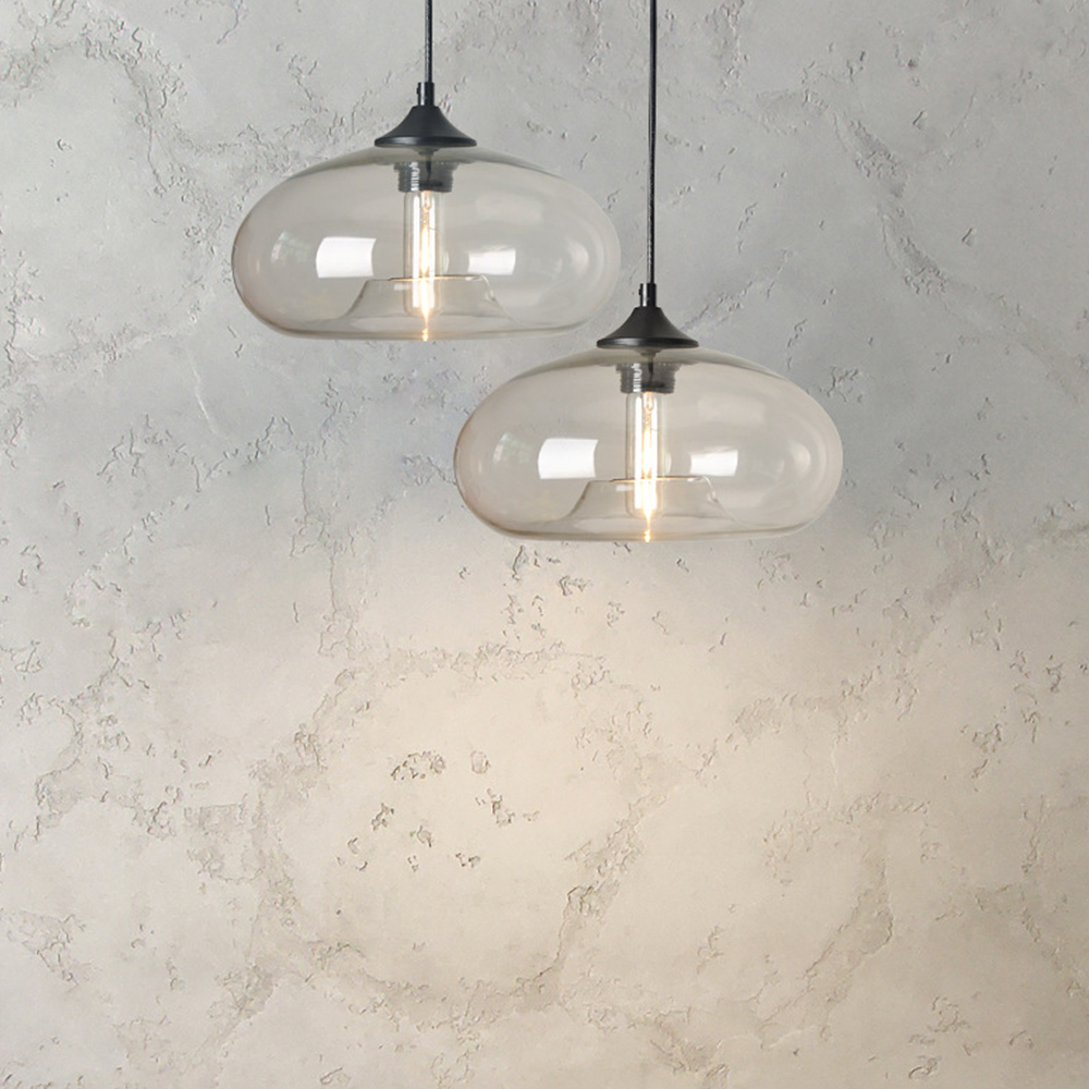 Artistic Glass Pendant Light - Colorful Unique Lamp for Dining Room